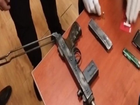 Tovuz sakinində tapança-pulemyot aşkarlandı