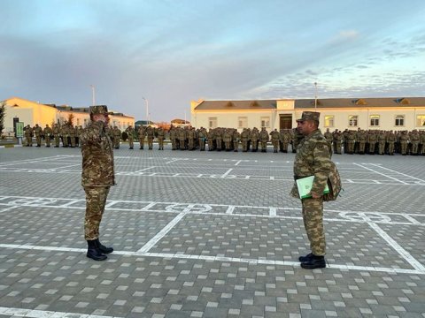 Hərbçilərin döyüşə hazırolma vəziyyəti yoxlanılır - FOTO