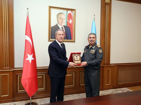 Zakir Həsənov Hulusi Akarla görüşdü - FOTO