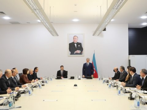 Samir Nuriyev Bulvar İdarəsinin yeni sədrini kollektivə təqdim etdi - FOTO