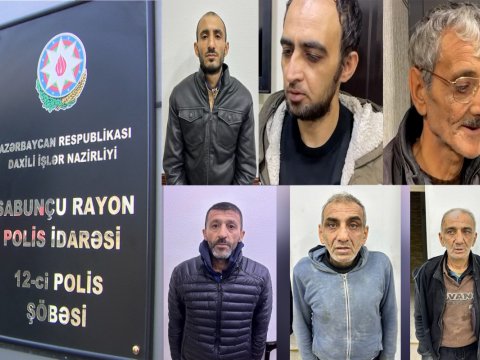 Sabunçuda silahlı şəxslər tutuldu - VİDEO