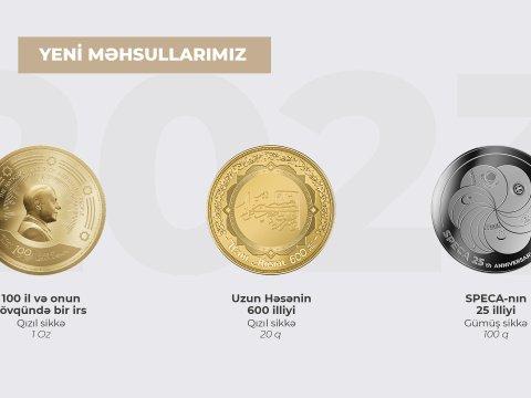 “AzerGold” 3 dizaynda qızıl və gümüş sikkələr istehsal edib