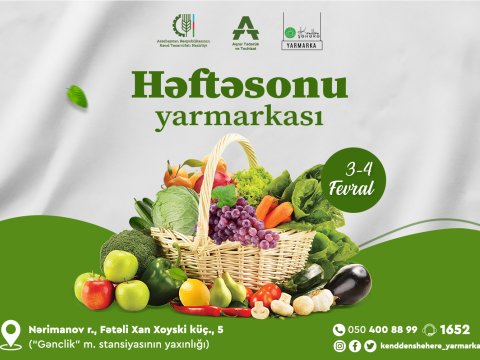 Həftəsonu “Kənddən Şəhərə” yarmarkası keçiriləcək