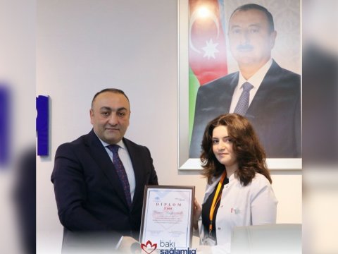 Bakı Sağlamlıq Mərkəzi həkim rezidentləri mükafatlandırdı - FOTOLAR