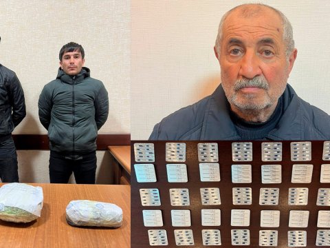 Bakıda narkokuryerlər tutuldu - VİDEO