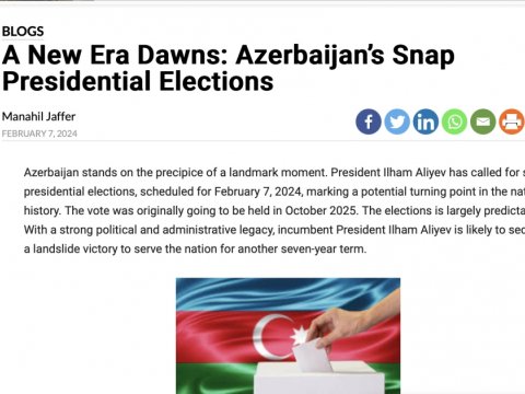 Prezident seçkiləri beynəlxalq mətbuatın diqqət mərkəzində