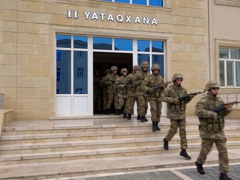 Naxçıvanda orduya həyəcan siqnalı verildi - FOTO