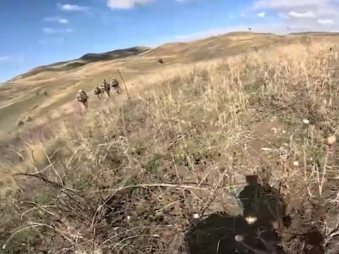 Antiterror tədbirlərində ordumuzun qəhrəmanlığı - Real döyüş kadrları