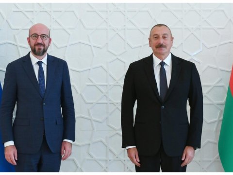 Şarl Mişel İlham Əliyevlə Brüssel formatını müzakirə etdi 