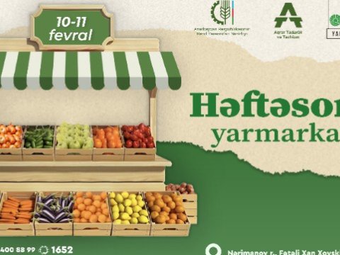 “Kənddən Şəhərə” həftəsonu yarmarkası təşkil olunacaq