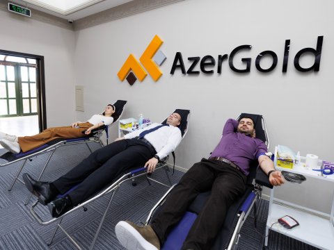 “AzerGold” növbəti qanvermə aksiyası keçirdi - FOTO