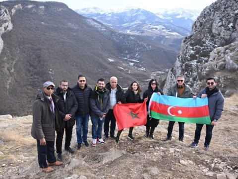 Mərakeşli jurnalistlər Qarabağda