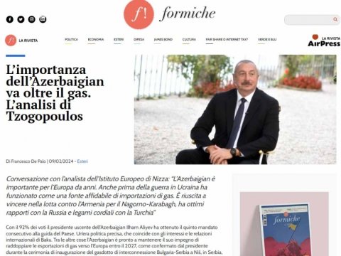 Azərbaycanın Avropa üçün önəmi - İtaliya qəzeti yazır...