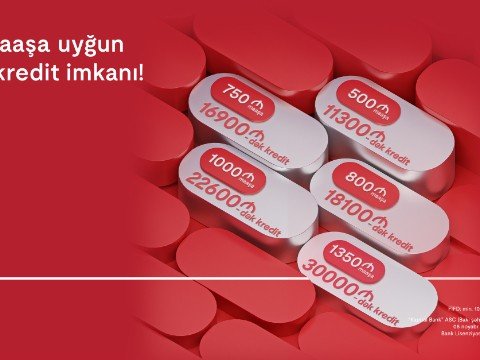 Kapital Bank-dan nağd pul kreditinə minimum ödəniş fürsəti 