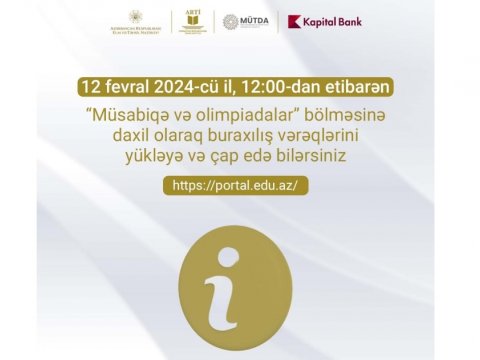Fənn olimpiadalarında qeydiyyatdan keçən şagirdlərin NƏZƏRİNƏ