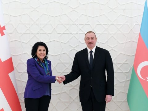 Gürcüstan Prezidenti İlham Əliyevi təbrik etdi