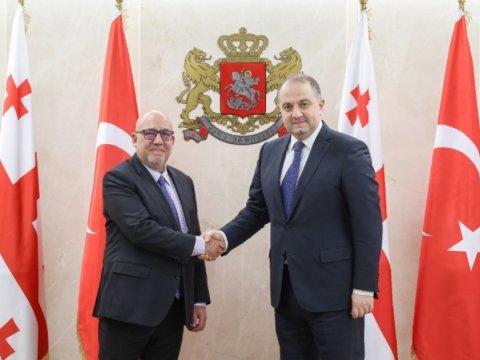 Gürcüstanın müdafiə naziri Türkiyə səfiri ilə görüşdü