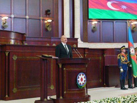 Prezidentin andiçmə mərasimindən FOTOLAR