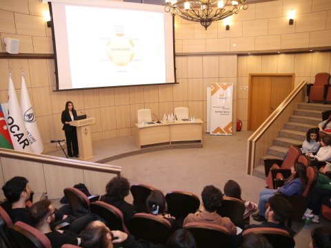 Tələbələr “AzerGold”da işə qəbul sistemi ilə bağlı məlumatlandırıldı - FOTOLAR