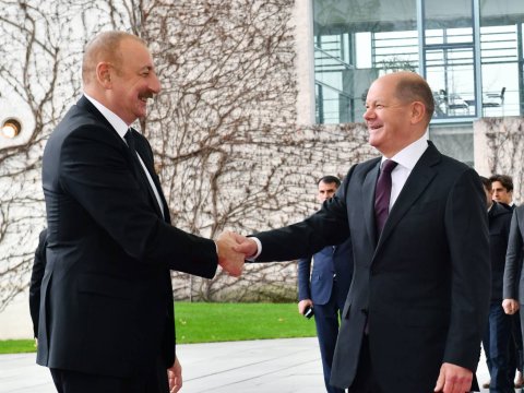 İlham Əliyev Almaniya Kansleri ilə görüşəcək