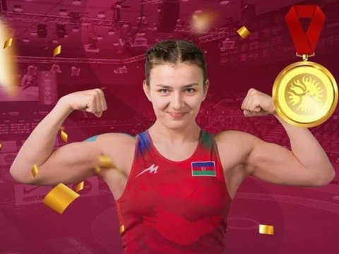 Daha bir qadın güləşçimiz qızıl medal qazandı 