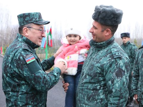 Qazaxda sərhədçilər üçün inşa olunmuş yaşayış binaları istifadəyə verildi