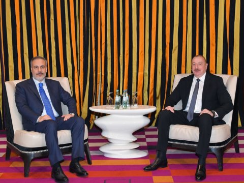 Prezident Hakan Fidanla görüşdü - FOTOLAR