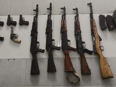 Xankəndidə 7 silah aşkarlandı