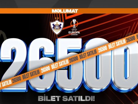 “Qarabağ” – “Braqa” oyunu üçün satılan biletlərin SAYI