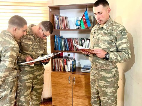 Hərbçilərin asudə vaxtının səmərəli təşkili üçün şərait yaradıldı