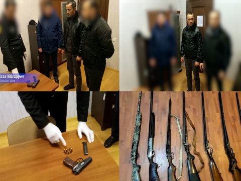 Sabunçuda axtarışda olan silahlı şəxs saxlanıldı