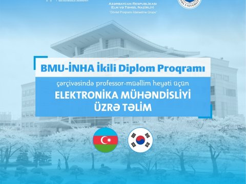 BMU-nun müəllimləri üçün Koreya Respublikasında “Fakültə təlimi”