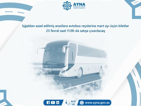 Qarabağa getmək istəyənlərin nəzərinə - Mart ayının biletləri satışa çıxarılır