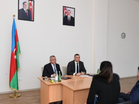 Komitə sədri Ağdaşda vətəndaşları qəbul edib - FOTOLAR