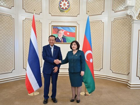 Sahibə Qafarova Tailand Milli Assambleyasının prezidenti ilə görüşdü