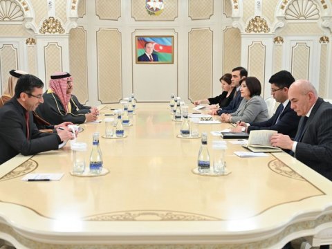 Sahibə Qafarova Ərəb Parlamentinin sədri ilə görüşdü