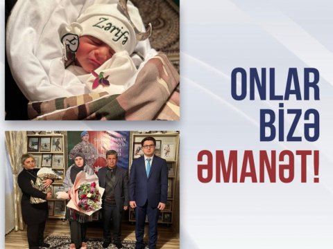 Şəhidin övladı dünyaya gəldi, xərcləri qarşılandı