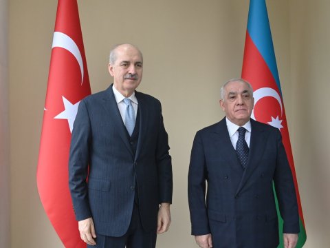 Əli Əsədov Numan Kurtulmuşla görüşdü - FOTO