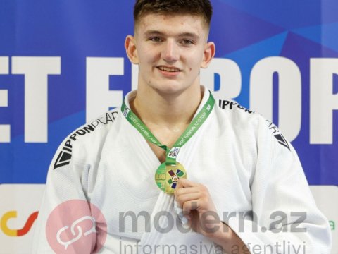 Məşqçisi erməni olan azərbaycanlı Avropa çempionu - FOTO