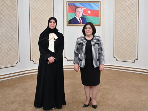 Sahibə Qafarova daha bir həmkarı ilə görüşdü - FOTOLAR