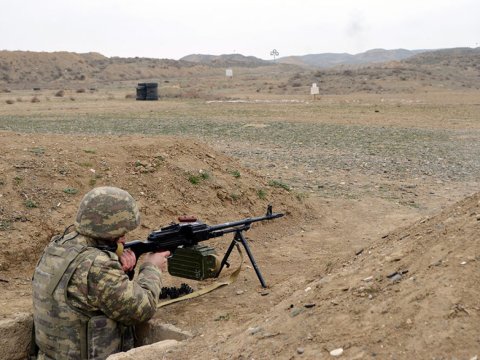 Ehtiyatda olanların atəş hazırlığı yoxlanıldı