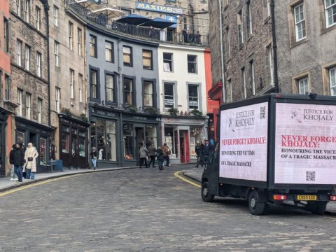 Britaniyada Xocalı aksiyası - FOTOLAR