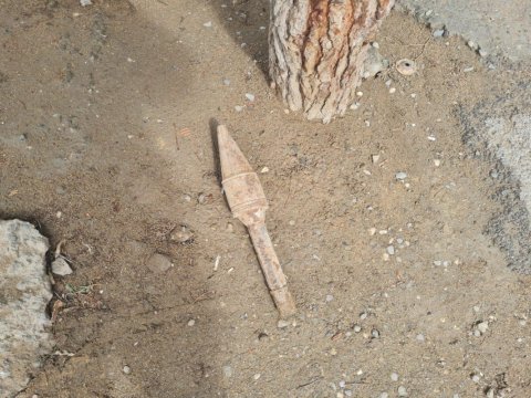 Küçədə qumbara tapıldı - VİDEO