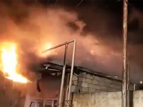 Oğuzda içərisində 34 baş mal-qara olan tövlə YANDI