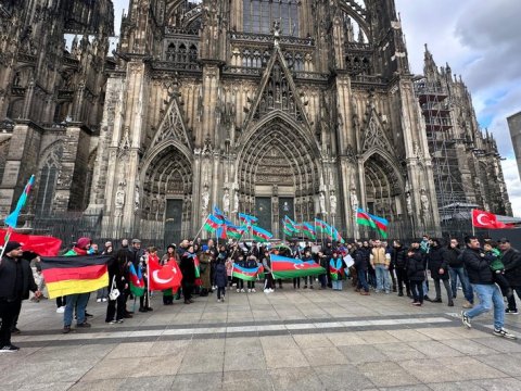 Almaniyada Xocalı aksiyası - FOTOLAR