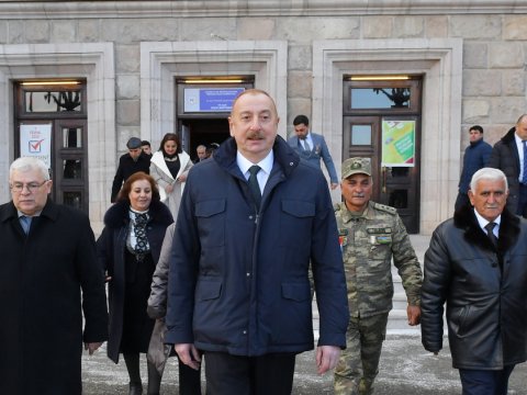 Prezidentin Xocalı və Xankəndi səfərindən FOTOLAR