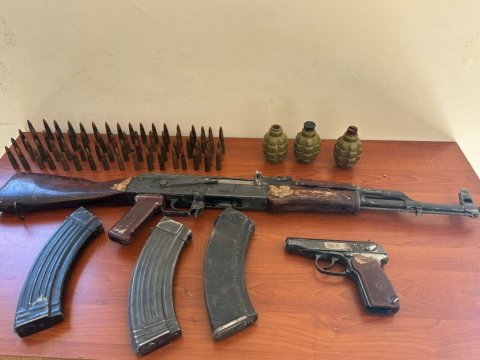 Şabranda silah-sursat tapıldı