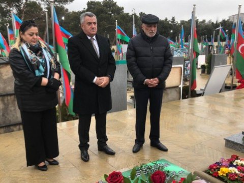 Abşeronda şəhidlərimiz anılıb, müalicə alan qazilərimizə baş çəkilib - FOTOLAR