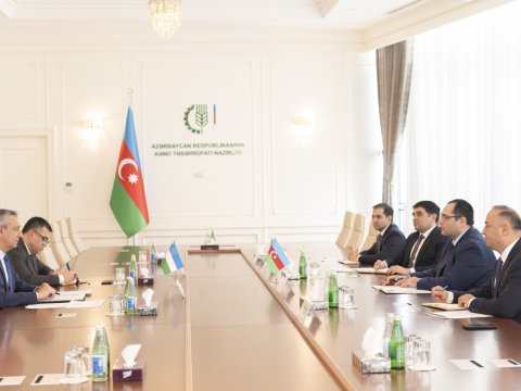 Məcnun Məmmədov Özbəkistan səfiri ilə görüşdü