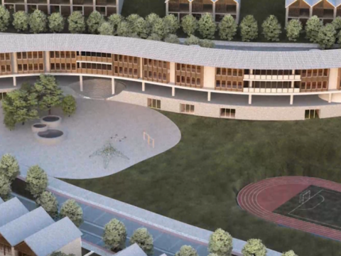 Kəlbəcərdə yeni məktəb binası tikilir - VİDEO